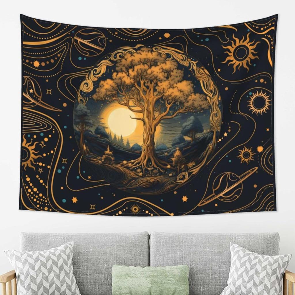 Tree of Life Tapestry Boho Tapestry for Bedroom Aesthetic Tree Large Tapestry Wall Hanging Wall Decor Living Room Aesthetic