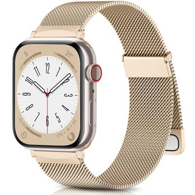 For Apple Watch Series 10 42mm/9 8 7 41mm/SE (2023) SE (2022) SE 6 5 4 40mm/3 2 1 38mm Metal Strap Watchband