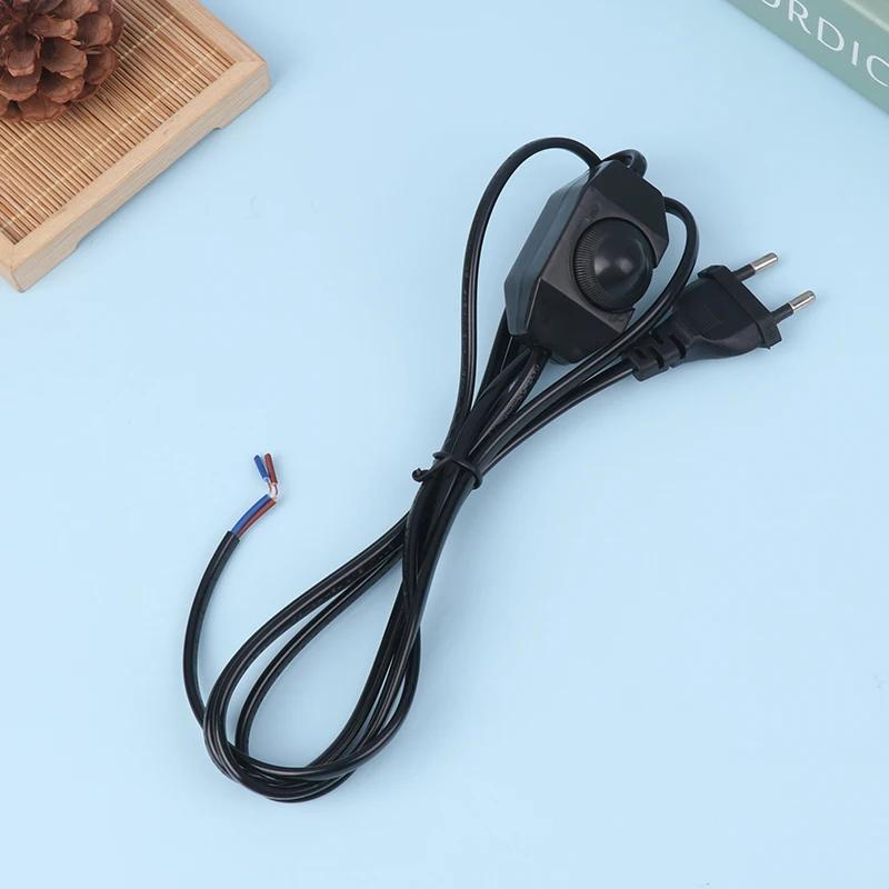 1.8M Extension Cord With Dimmer EU Plug Control Switch Power Cable Cord EU Plug For Table Lamp 220V Electricity Wire