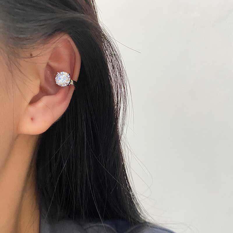 Hong Kong Style Zirconia No-Piercing Ear Cuff - Minimalist Luxury Earrings