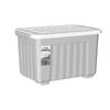 Grey 20L Rolling Storage Box