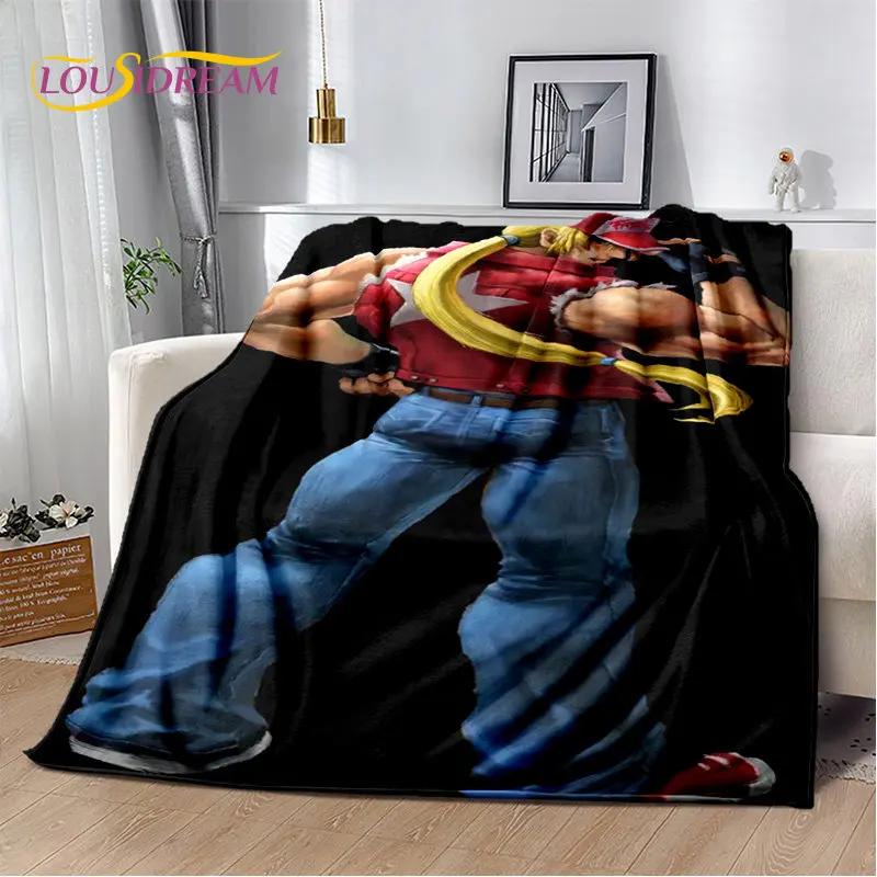 King of Fighters Retro Game Gamer Soft Plush Blanket,Flannel Blanket Throw Blanket for Living Room Bedroom Bed Sofa Picnic Cover