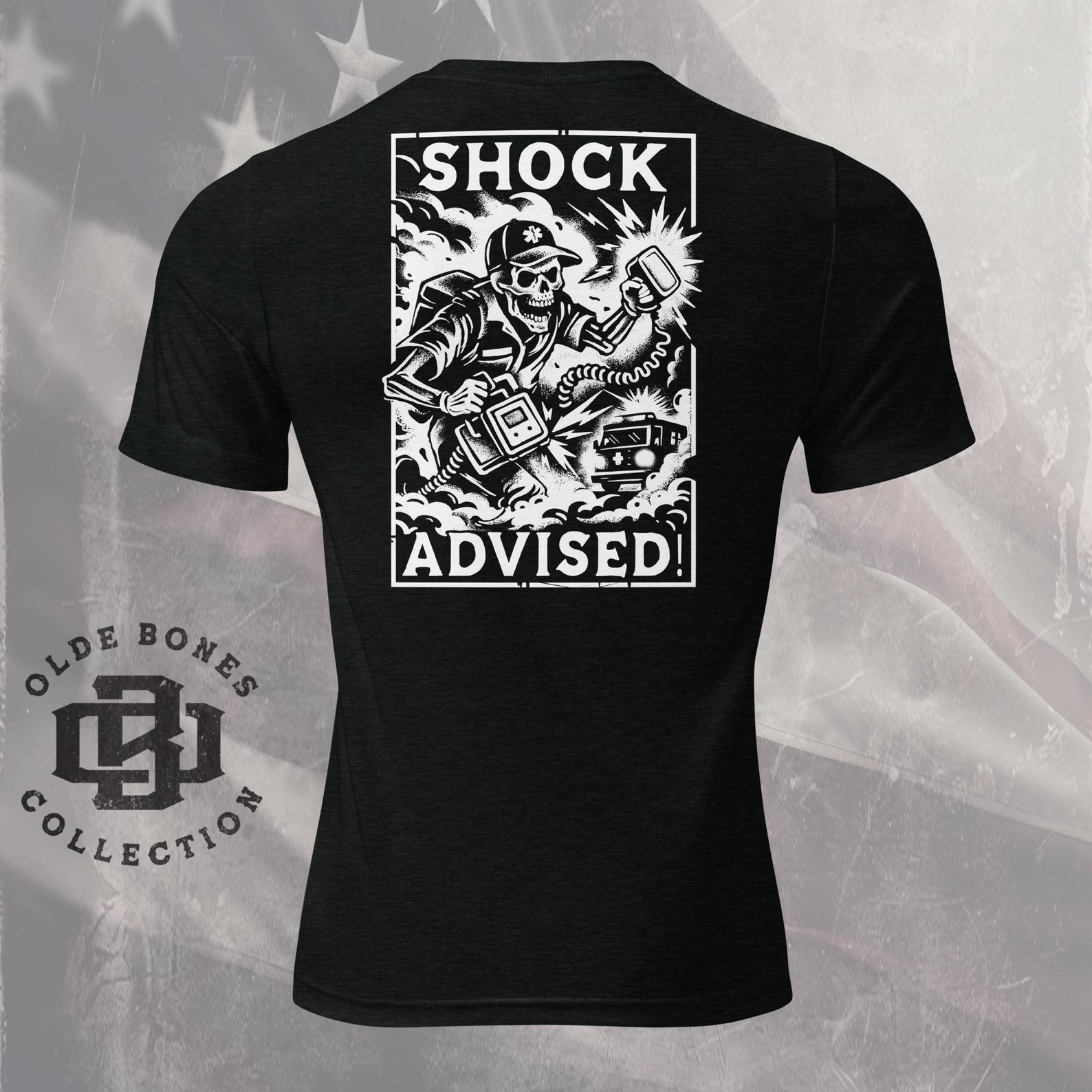 EMT T-Shirt, Paramedic EMS First Responder Tee, Emergency Medical Gift, Medic Shirt for EMS Professionals, Shock Advised XL