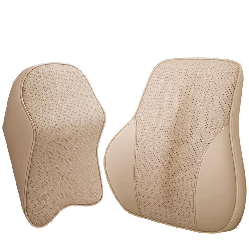 Four Seasons Memory Foam Car Neck and Lumbar Support Pillow