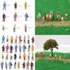Colorful Plastic Miniature Figurine Models Set Of 100 In 1 To 200 Scale For Collectors