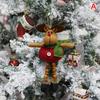 Christmas Hanging Plush Ornaments Festive Season Pendant Doll for Home Decoration and Christmas Tree Bows