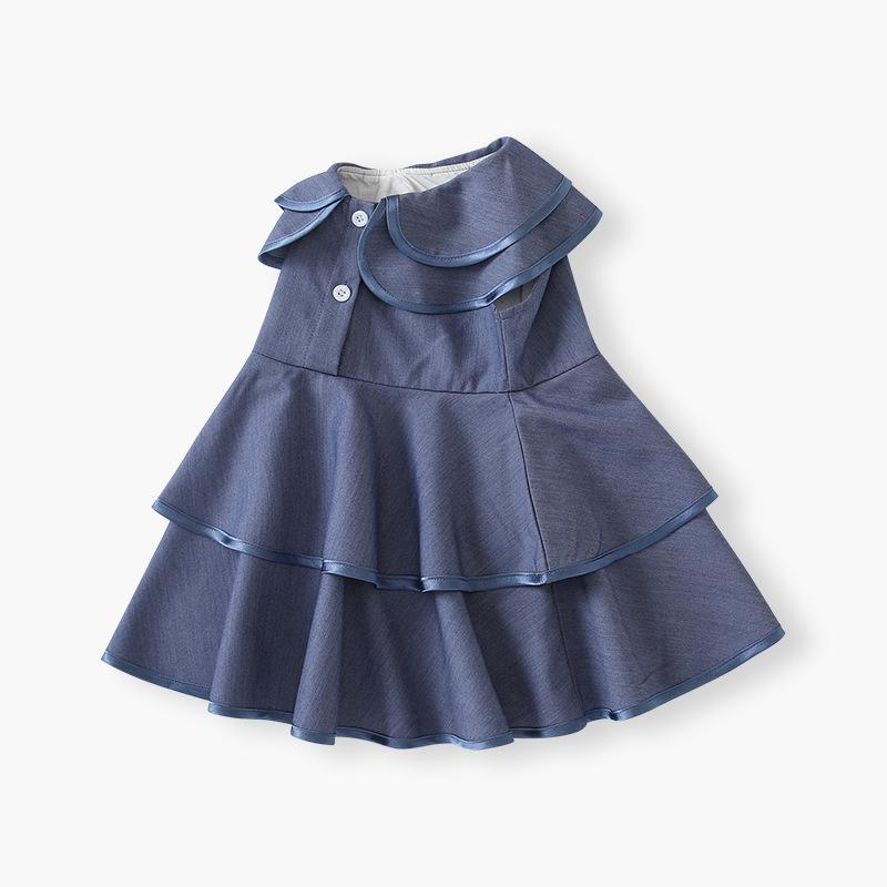 2025 Summer Princess Ruffle Dress: Solid Color Korean Style for Girls
