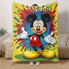 1pc, Mickey Mouse Inspired, Colorful Splash Design, Seasonal Universal Blanket, Home Decoration, Blanket, Versatile & Cozy for Bedroom, Living Room, T