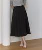 Our Hope Jane Pleated Long Skirt - Black