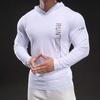 70222 New Quick-dry Ice Silk Long-sleeved Men's Casual Sports Elastic Fitness Outdoor T-shirt Top