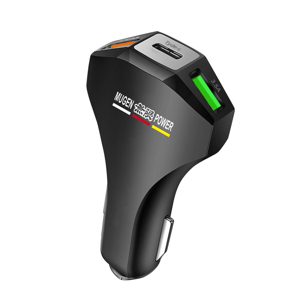 WGLRK1 Car Charger Adapter Dual USB Type C Ports Super Fast Charging Conversion Plug Universal Phone Charging For Honda Accord Civic