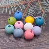 Hewood 16MM Matte Candy Color Round Wood Beads for DIY Jewelry Accessories