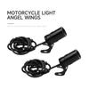 2Pcs Angel Wings Licht Motorrad modifizierte LED dekorative Willkommen Flügel Laser Umgebungsatmosphäre Lampe Projektion 12V 24V