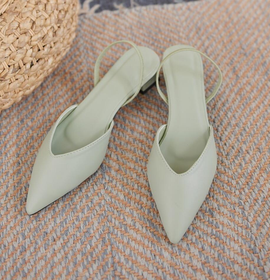 Fashion Shoes for Women 2024 Hot Sale Slingbacks Women's High Heels Fashion Shallow Mouth Office and Career Sexy Slip-on Toe Cap Sandals