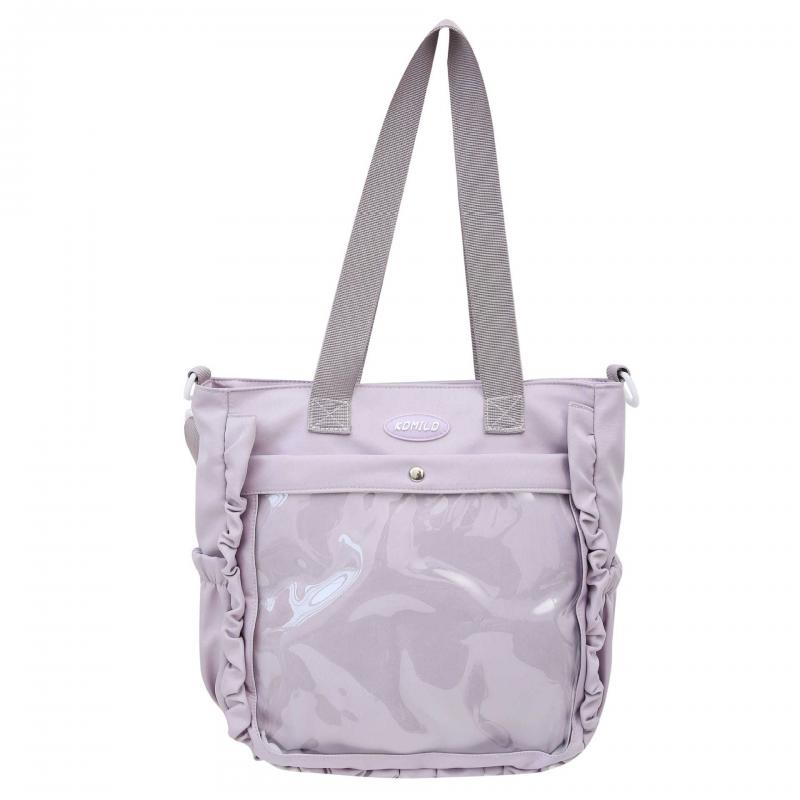 Průhledná taška přes rameno Studentská taška Crossbody Roztomilá dámská kabelka s velkou kapacitou