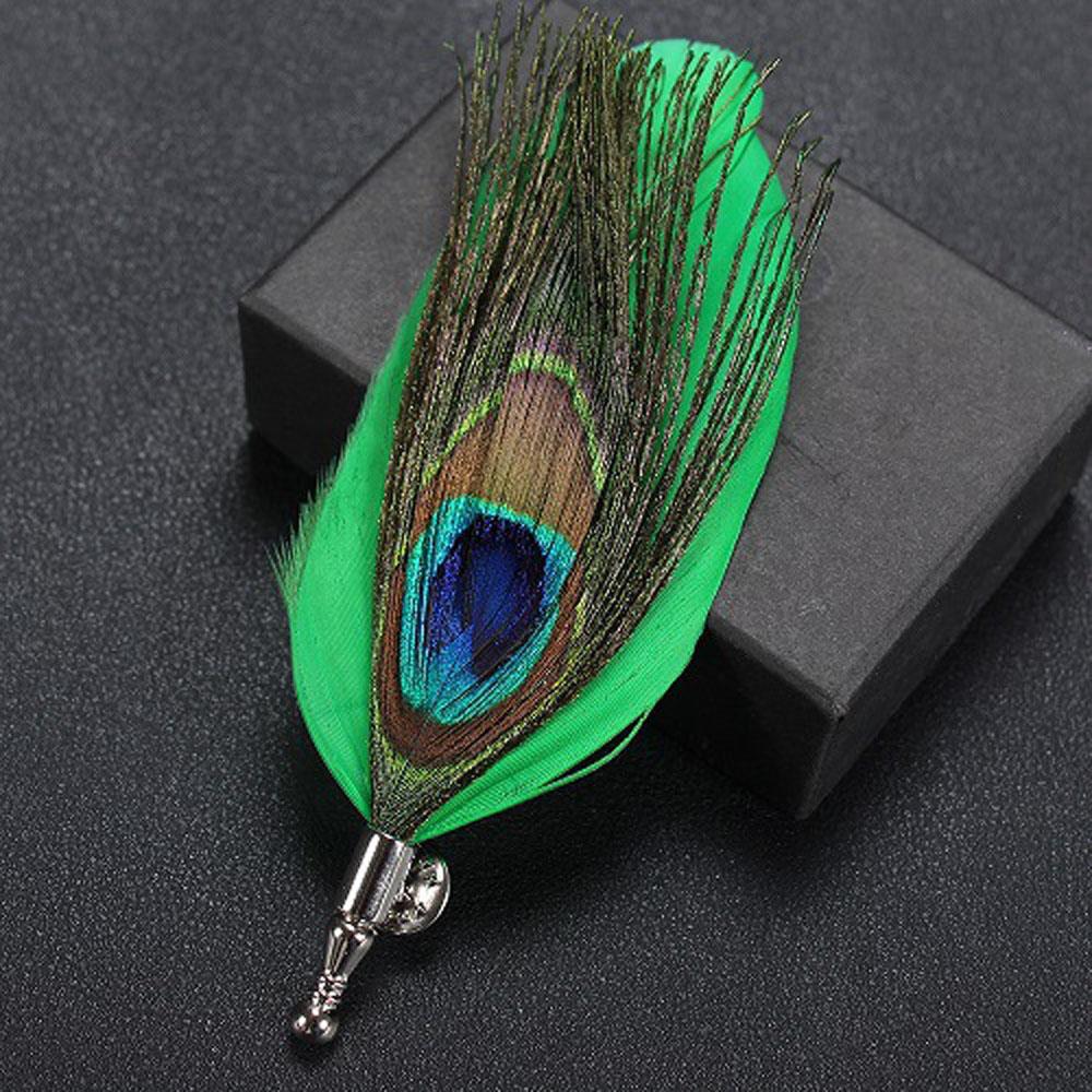 

Handmade Classic Party Feather Gift Novelty Jewelry Dress Suit Accessory Brooch Lapel Pins 5