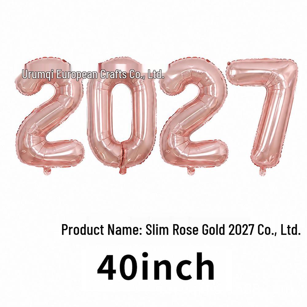2026 Large Foil Number Balloons Set: 32'' & 40'' for New Year's Celebrations