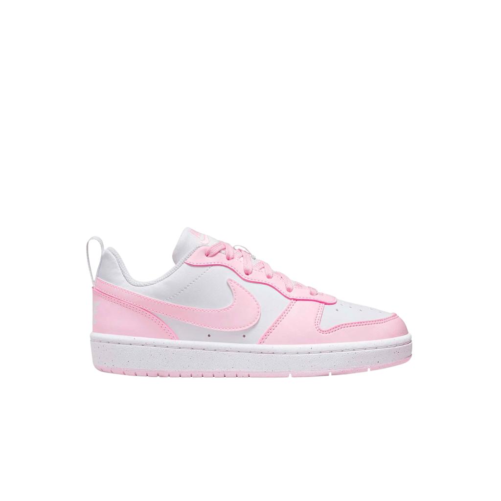 (gs) Nike Court Borough Low Recraft White Pink Foam