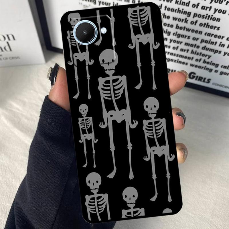 Trippy Skeleton For Realme C63 C71 C55 C67 C51 C75 C61 C65 C53 10 11 12 13 14 15 Pro Plus GT6 GT7 Pro Case