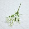 Artificial Flower Bright-colored Wide Application Plastic Decorative 5 Branch Convallaria Fake Flower