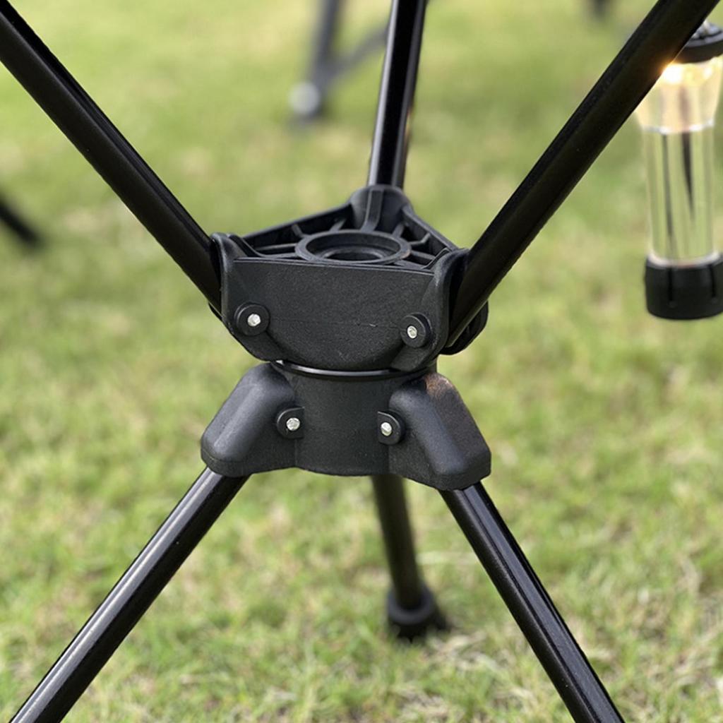 Outdoor Swivel Folding Stool Fishing Chair  Aluminum Alloy Portable Camping Chair with Storage Bag Outdoor Equipment