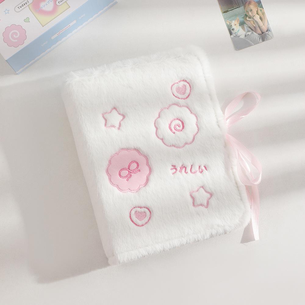 Hisocute A5 Fluffy Fish Card Album: Stargazing Girls' 3-inch Polaroid Photo Storage with Four Pockets