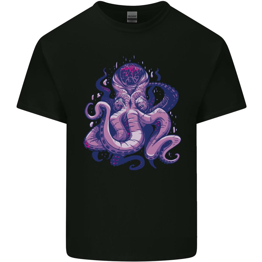 

Purple Cthulhu Kraken Octopus Mens Light Cotton T-Shirt 2XL