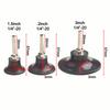 Grinder Accessories Abrasive Tool Garage Equipment 1 4 Inch Shank 3 Pieces Set Compatible With Sanding Discs 1.5inch
