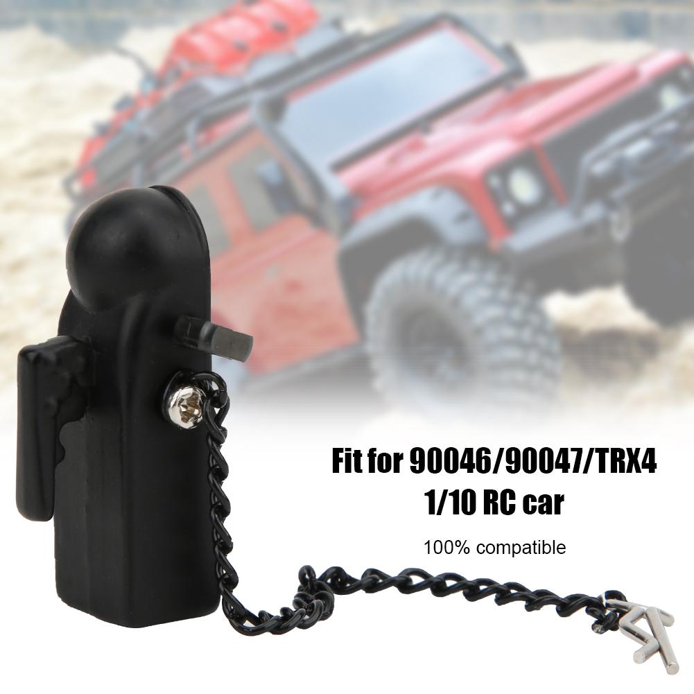Black Metal Trailer, Component Accessories rc trailer hitch Buckle Connection accessories for 90046 90047 1 10 RC Crawler CarBlack