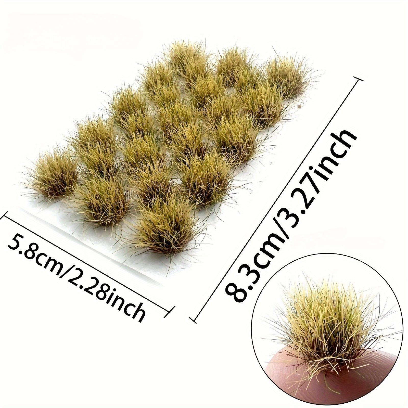 23tufts Model Grass Cluster for Model Craft,Plastic Miniature Vegetation Artificial Grass for Decorating Micro-landscape Models