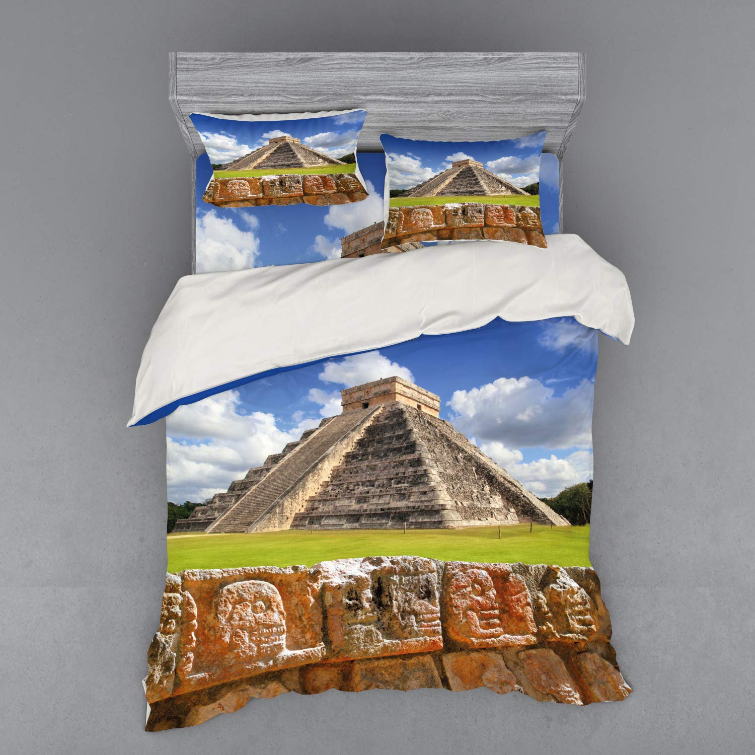 

Pyramid Duvet Cover Sets For Teens Queen Size Lightweight Down Quilt Covers Bedroom Decor 2 Pillowcases 1 Duvet Cover No Quilt EU Single(135*200cm)3pcs