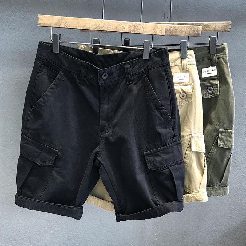 Men's Trendy Summer Workwear Shorts - Fashionable, Casual, and Handsome Mid-Length 5-Point Pants
