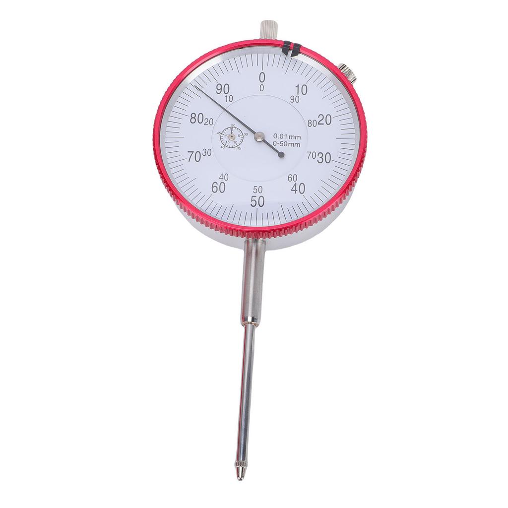 Dial Indicator Pointer Type Dial Test Indicator for Precise Instrument Measuring 0 50mm Range 0.01mm Accuracy