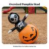 Inflatable Skeleton Pumpkin Sturdy Stack Bright for Entryway