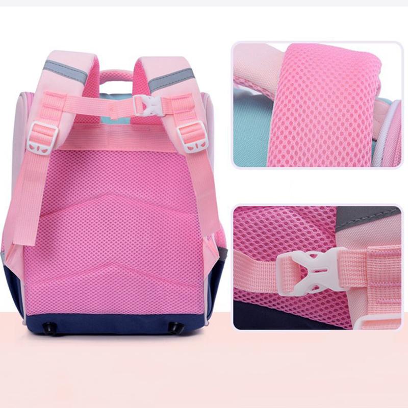 Cartoon Children School Girls Kids Waterproof Backpacks Reflective Strip Primary School BackPack