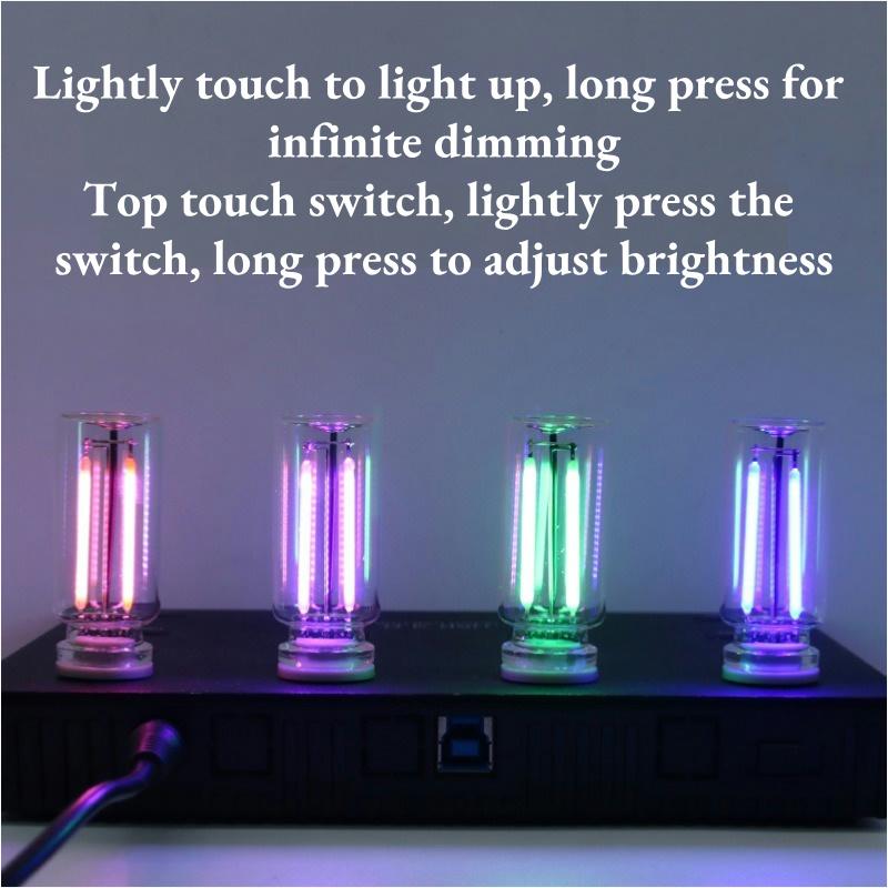 New LED USB Night Light DC5V Nine Color USB Interface Long Press Adjust Brightness Can Plugged Into Car USB Portable Power Bank
