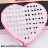 Women's Heart Stud Earrings Set in Acrylic Resin - Boxed Jewelry Accessory