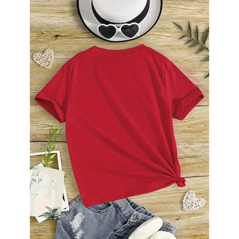 European sizes Summer Girls' Fashion Casual Kids T-Shirt