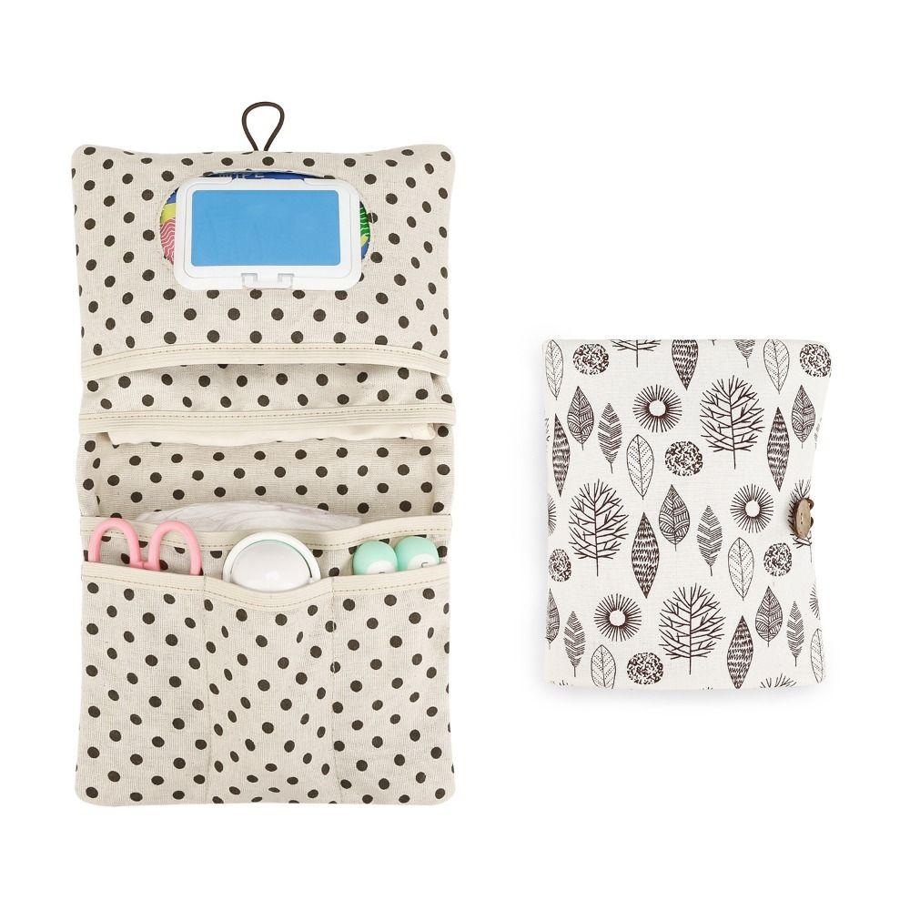 Multi-Compartment Baby Diapers Storage Pouch Baby Toiletry Organizers  Travel Accessories