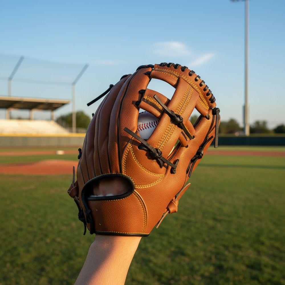 10.5/11.5/12.5in Baseball Glove PU Leather Batting Gloves Training Equipment  Infield Baseball