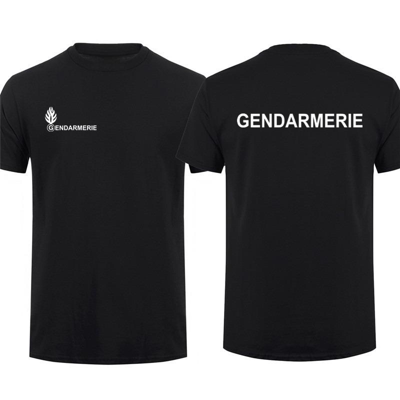 Short Casual Cotton ShirtsFrench Gendarmerie T Shirt Short Sleeve Gendarmerie PSIG Tshirt Man Sweatabsorbent Tshirt Tops Tees
