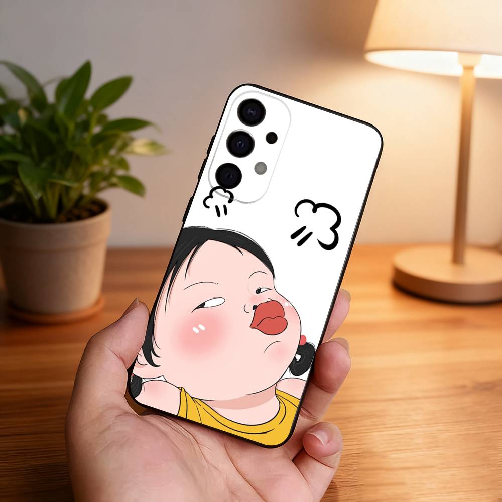 

Funny Cute Girl Boy Friend Phone Case For Samsung S25,S24,S21,S22,S23,S30,Ultra,S20,Plus,Fe,Lite,5G Black Cover Samsung S225G