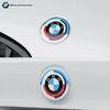 For BMW 7Pcs/Set 50th Anniversary LMK 82mm Front Hood 74mm Rear Emblem 68mm 56mm Wheel Hub Covers 46mm Steering Wheel Sticker Fo