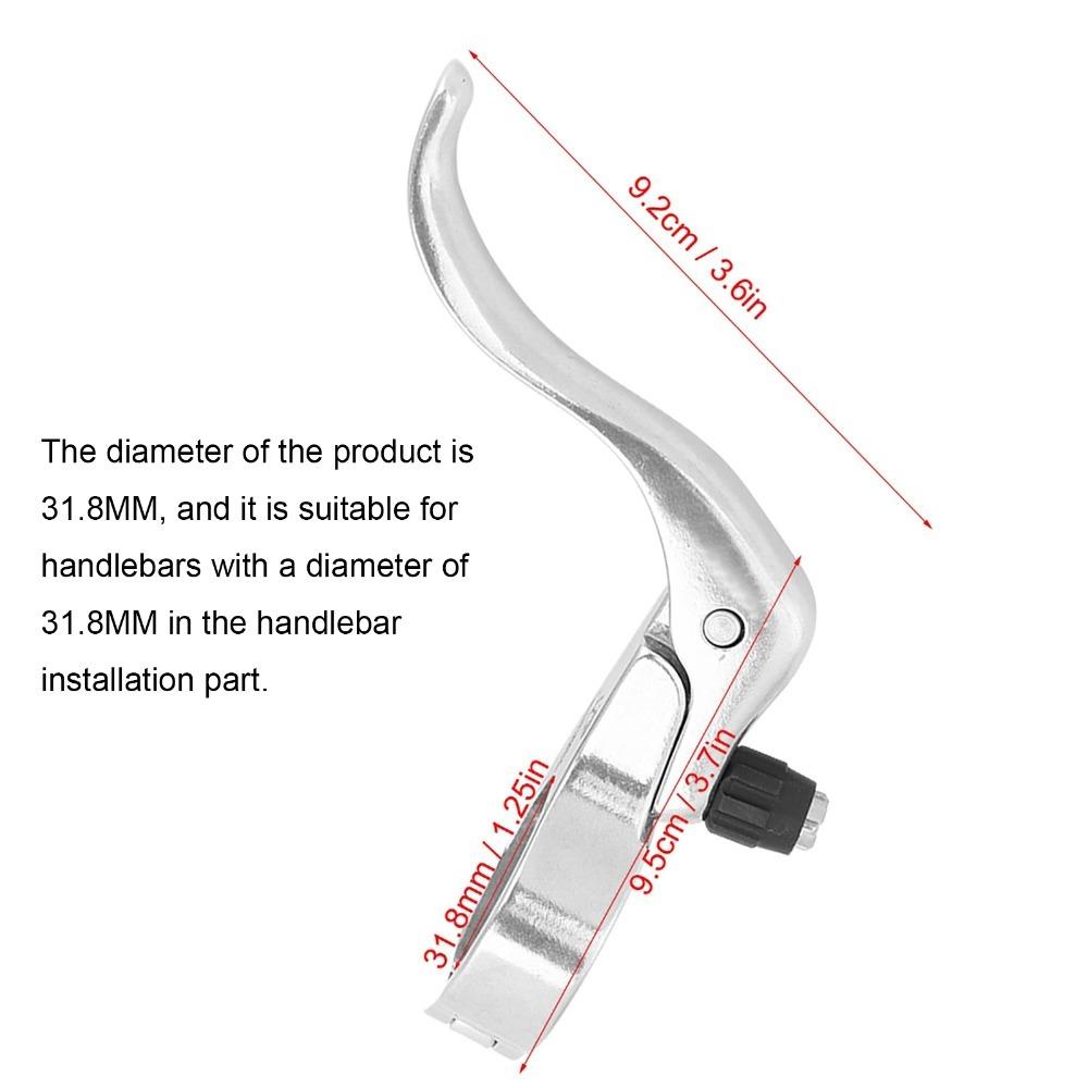 

1 pair 31.8mm Diameter Road Bike Brake Lever Easy To Install Brake Lever Set Road Bike Use срібний