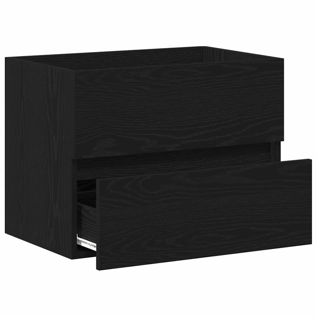 Sink Cabinet Black Oak 60 x 38.5 x 45 cm Particleboard