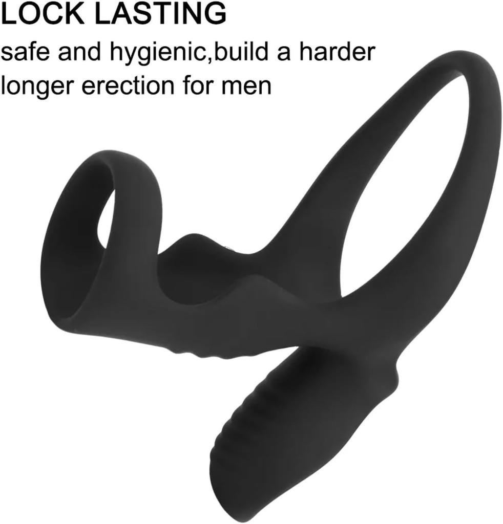 Vibrační kroužek na penis pro muže Silikonové erekční kroužky Scrotum Bind Zpoždění ejakulace Sexuální hračky pro páry