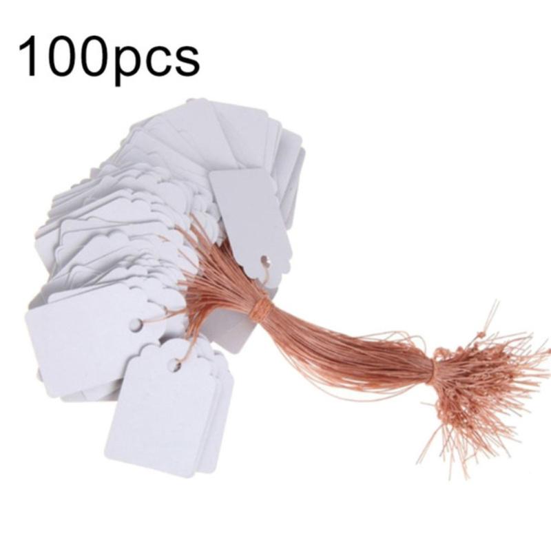 100pcs Plant  Label Plastic Pvc Hanging Tag Marker Waterproof Garden Flower Gift