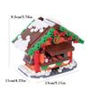MOC Christmas Village House Building Blocks Sleigh Reindeer Tree Present Car Wreath Fireplace Gingerbread Man Bricks Toys  Gift