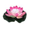 18CM Fake Lotus Flower LED Swimming Pool Garden Pond Floating Floral Lamp Micro Landscape Flower Floating Fake Lotus Plant