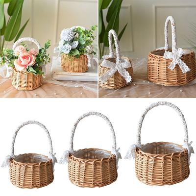 Storage Basket. Flower Flower Pot Fresh Rattan Gifts